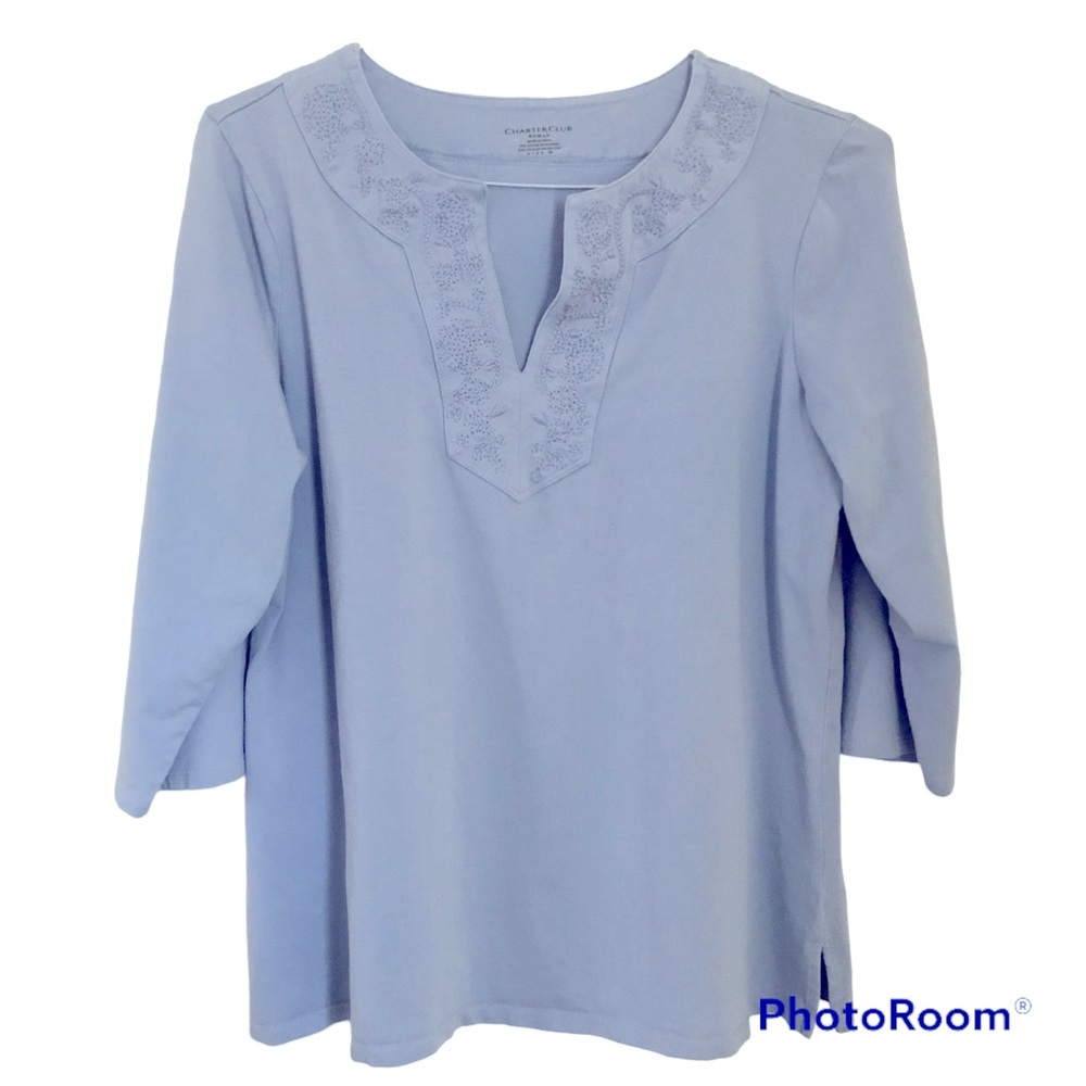 Charter Club 3/4 Sleeve T-shirt